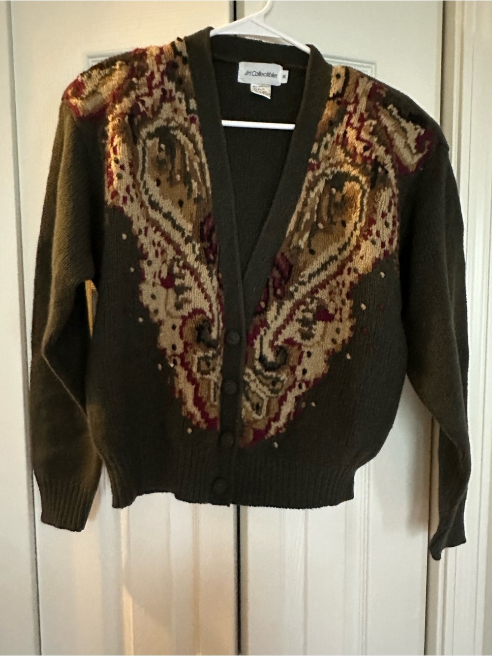 Stunning authentic vintage JH Collectibles vintage 80s/ 90s  lambswool Size M